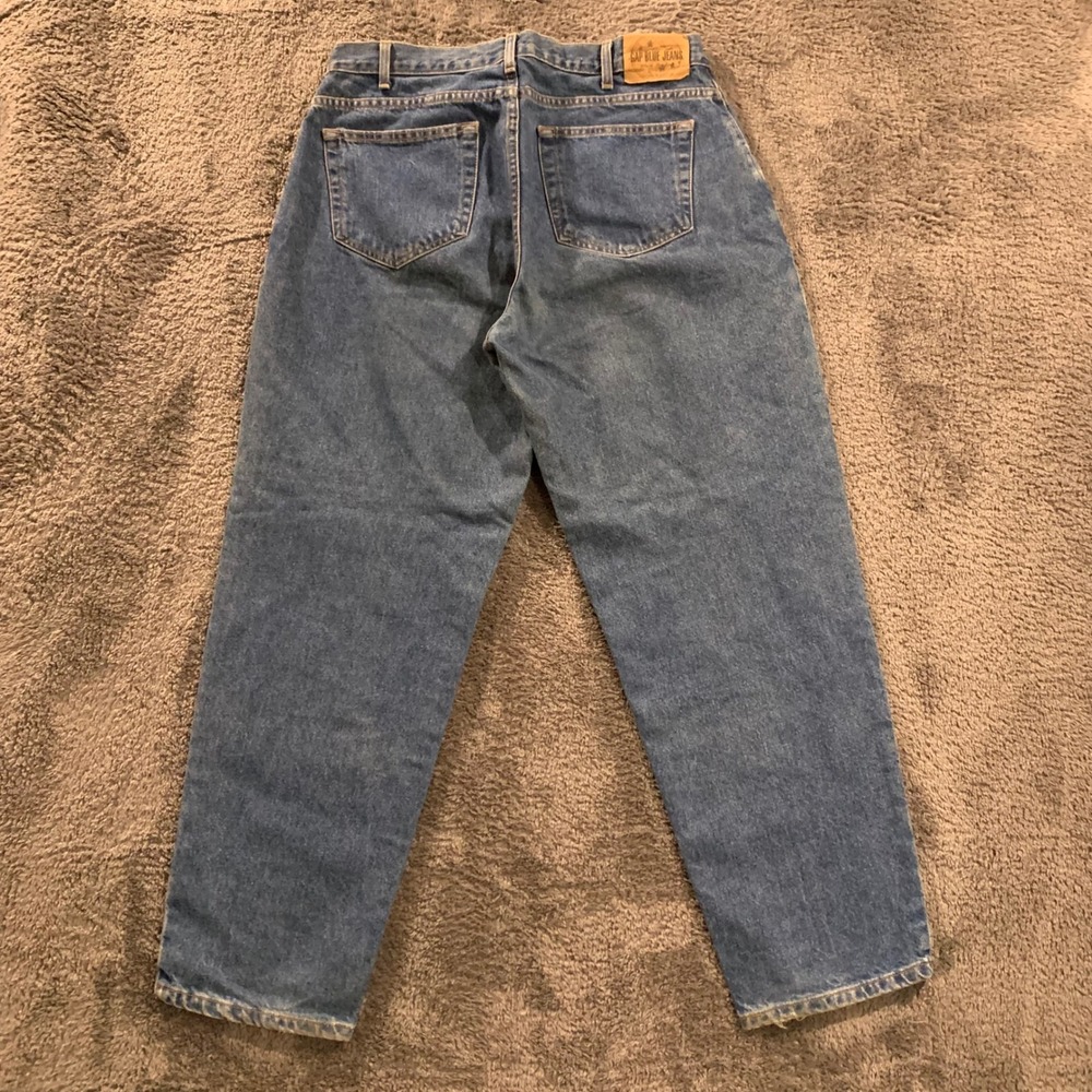 Vintage 90s Gap Blue Jeans Baggy Fit Mens 34x30 Medium Wash Denim 90s‎ Y2K